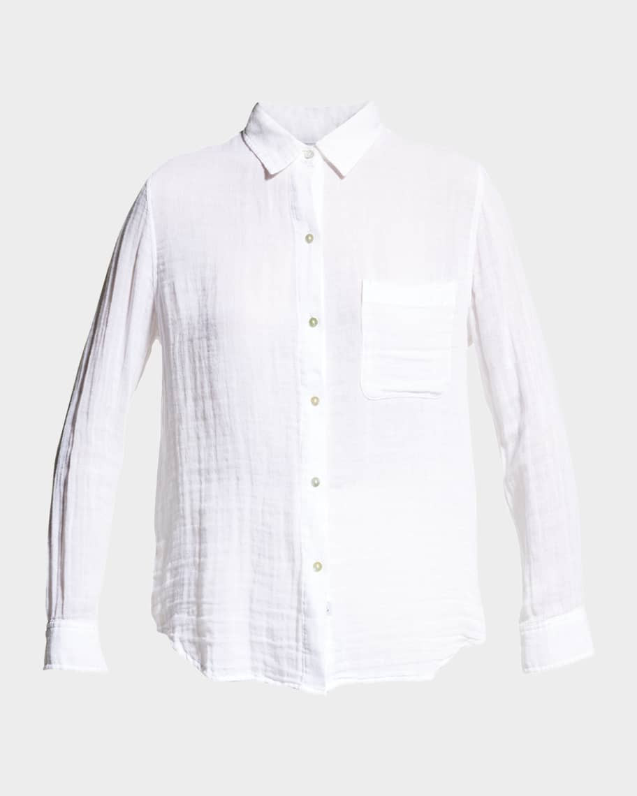 Rails Ellis Button-Down Long-Sleeve Solid Shirt | Neiman Marcus