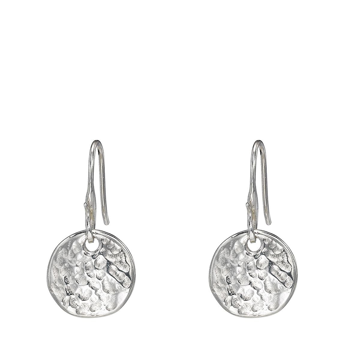 Dower & Hall Silver 13mm Disc Nomad Earrings - BrandAlley | BrandAlley