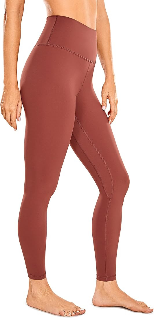 CRZ YOGA Women's Naked Feeling Yoga Pants 28 Inches - High Waisted Workout Leggings Full Length T... | Amazon (US)