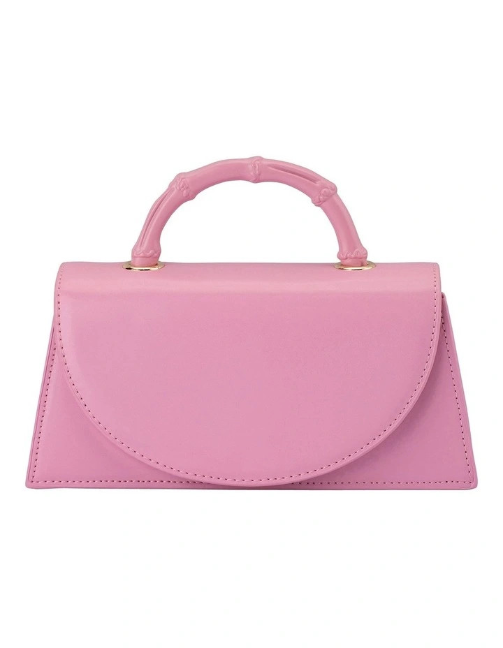 Olga BergPhoebe Bamboo Top Handle Bag in Pink | Myer
