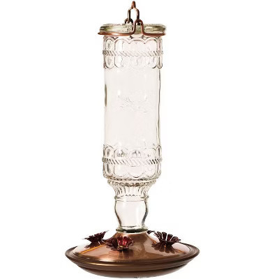 Perky-Pet Hummingbird 10 oz Glass/Metal Nectar Feeder 4 ports (Case of 2) | Target