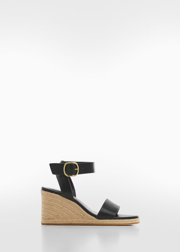Wedge buckle sandals -  Women | Mango United Kingdom | MANGO (UK)