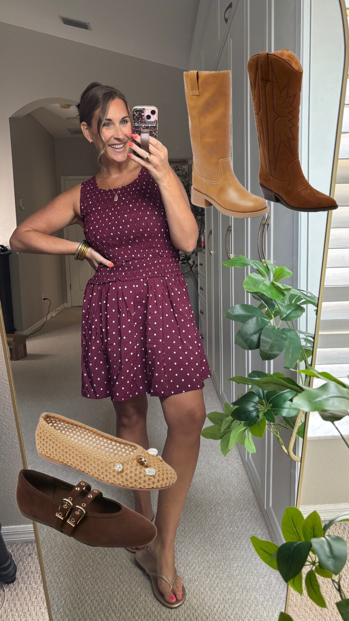 Summer to fall dress- wear now & later! Super comfy, love the polka dots 

TTS: medium

#LTKdayinmylife #LTKootd #LTKMidsize