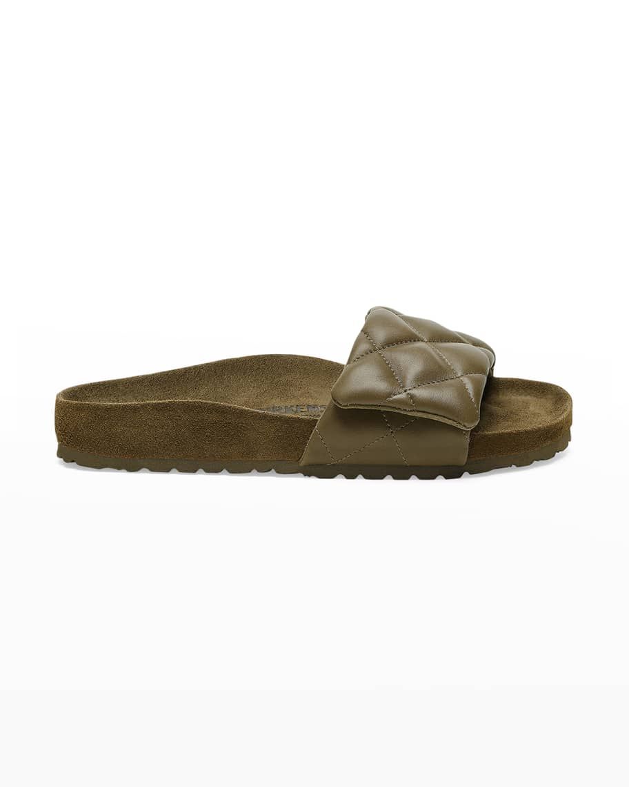 BIRKENSTOCK 1774 Sylt Padded Leather Slide Sandals | Neiman Marcus