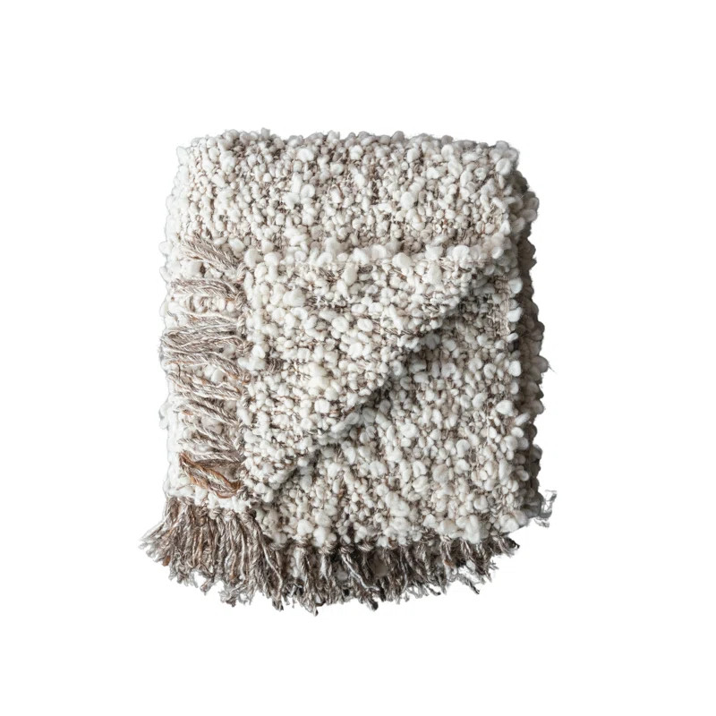 Bloomingville Cozy Haven Wool Blend Shag Throw | Wayfair | Wayfair North America