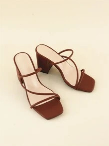 Minimalist Chunky Heeled Mule Sandals
   SKU: sx2204254224253446      
          (102 Reviews)
  ... | SHEIN