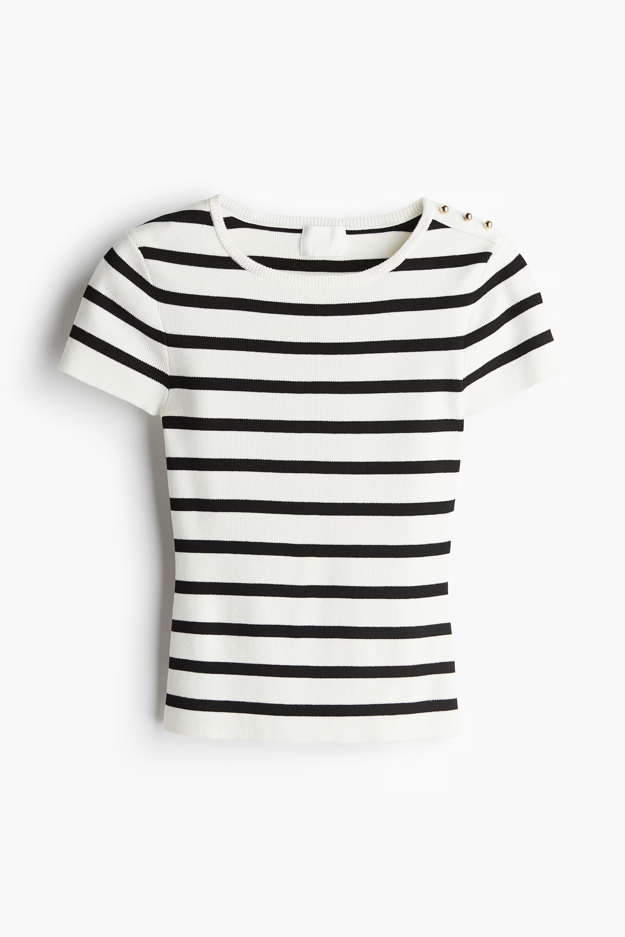 Fine-knit T-shirt | H&M (UK, MY, IN, SG, PH, TW, HK)