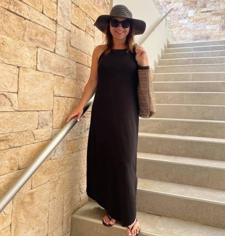 My maxi dress is so simple but super versatile. You can wear it casually or dress it up. You can even wear it as a swim cover up. The length was great too. I’m 5’3 wearing a small. This also comes in other colors.


#LTKunder50 #LTKswim #LTKSeasonal