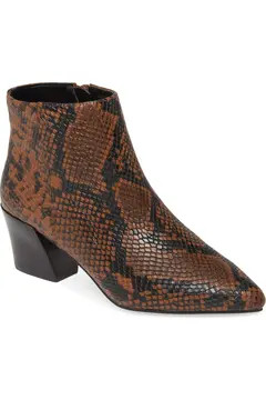 Letitia Snake Embossed Bootie | Nordstrom