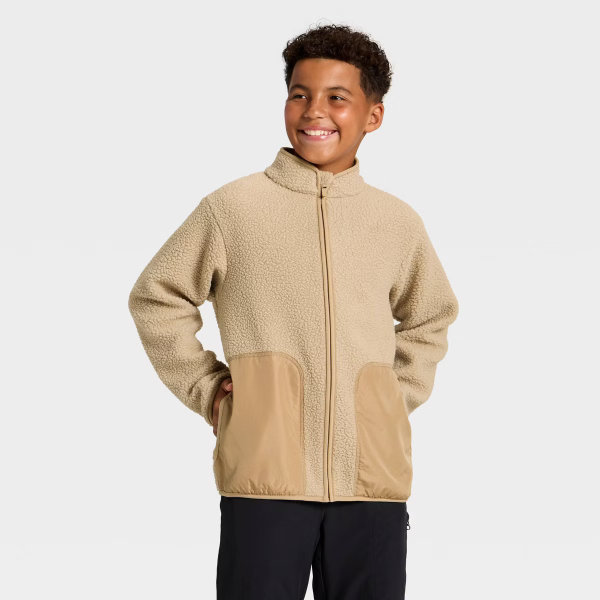 Boys' High-Pile Fleece Jacket - All In Motion™ | Target