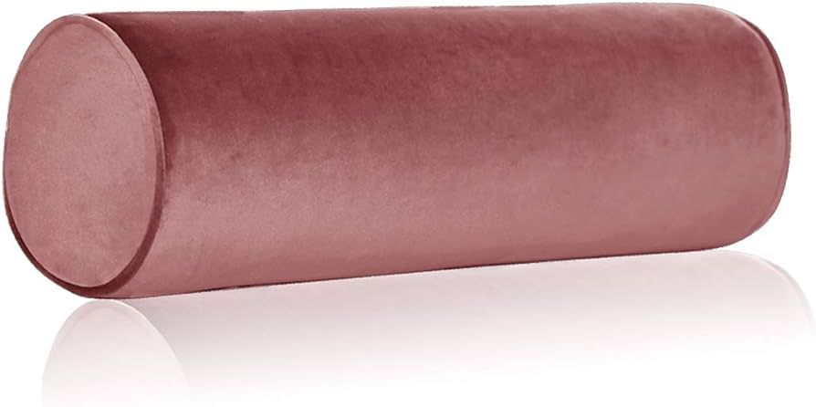 Tinbolunce Memory Foam Roll Pillow for Knee/Leg/Neck - Full Moon Bolster/Round Cylinder Pillow fo... | Amazon (US)