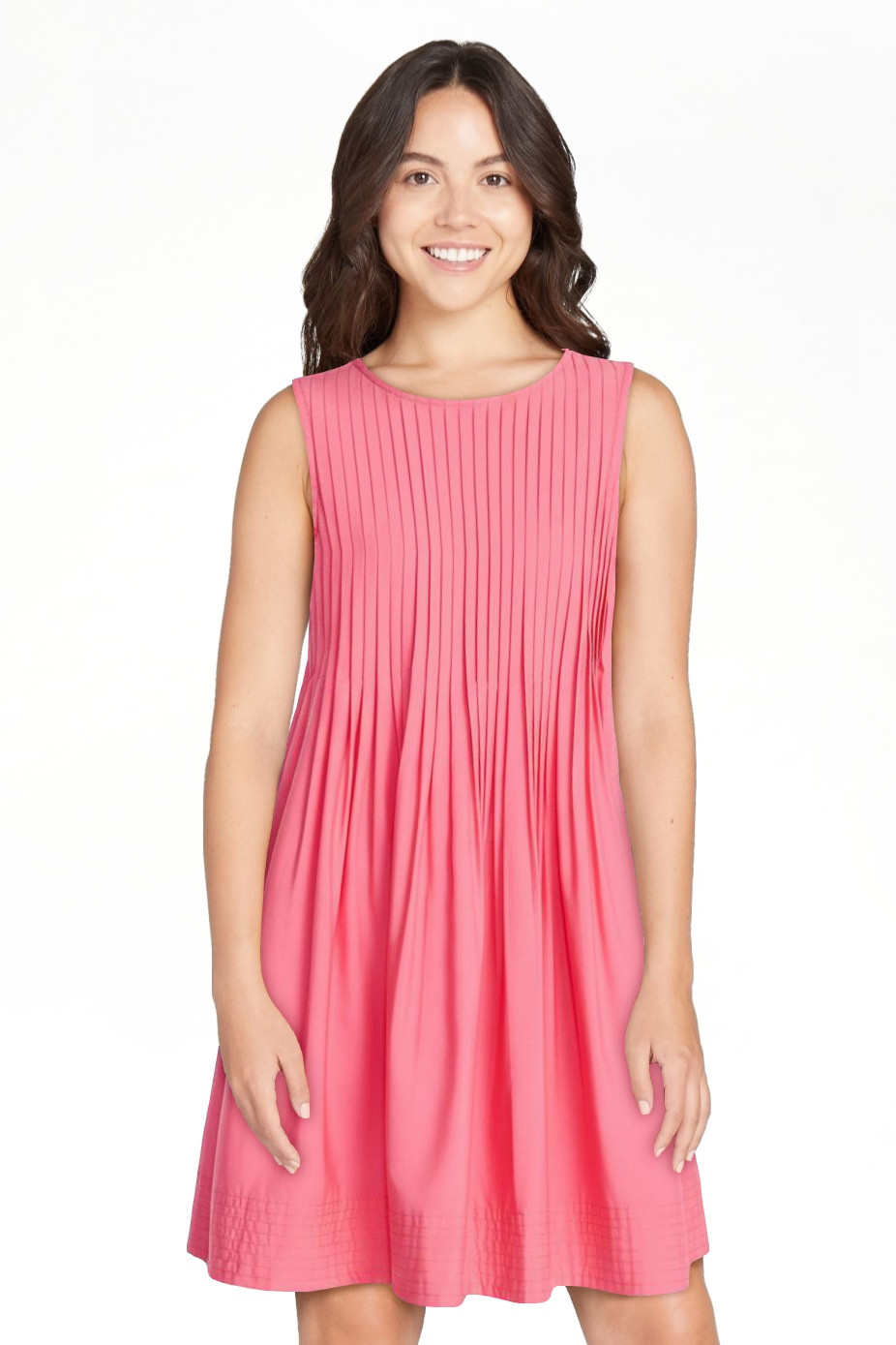 Free Assembly Women's Sleeveless Pleated Mini Dress, Sizes XS-XXL | Walmart (US)