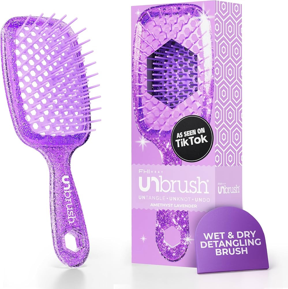 FHI Heat UNbrush Detangling Brush for Pain-Free Brushing on All Wet or Dry Hair Types \u2014 Dura... | Amazon (US)