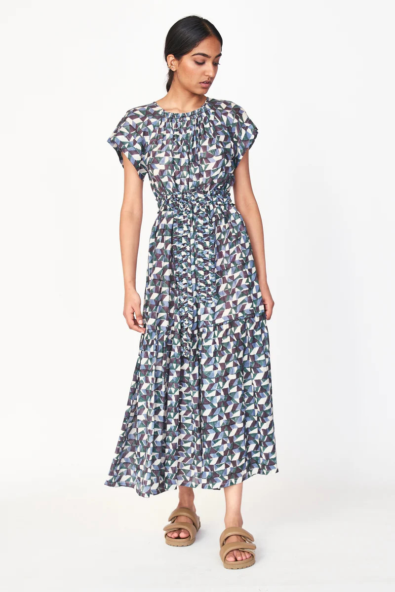 Vienna Maxi Dress in Seaglass in Aegean | MIRTH