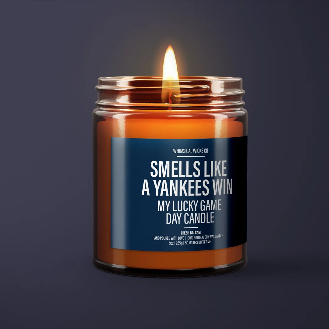 Smells Like A Yankees Win Candle Unique Gift Idea Baseball - Etsy | Etsy (US)