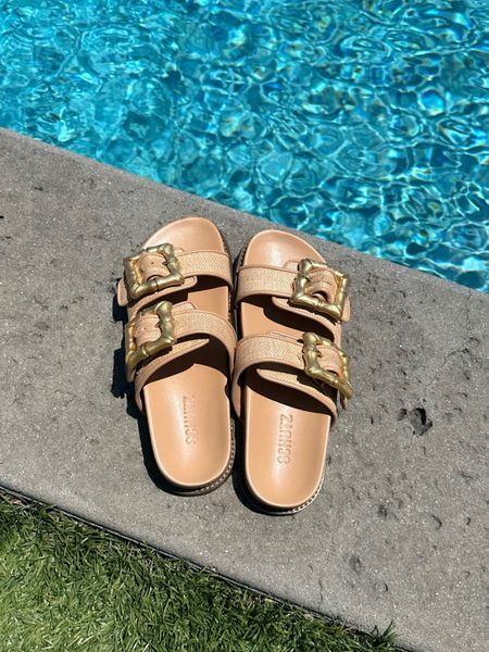 Spring / summer sandals 
They are so comfy and run TTS 

#LTKshoecrush