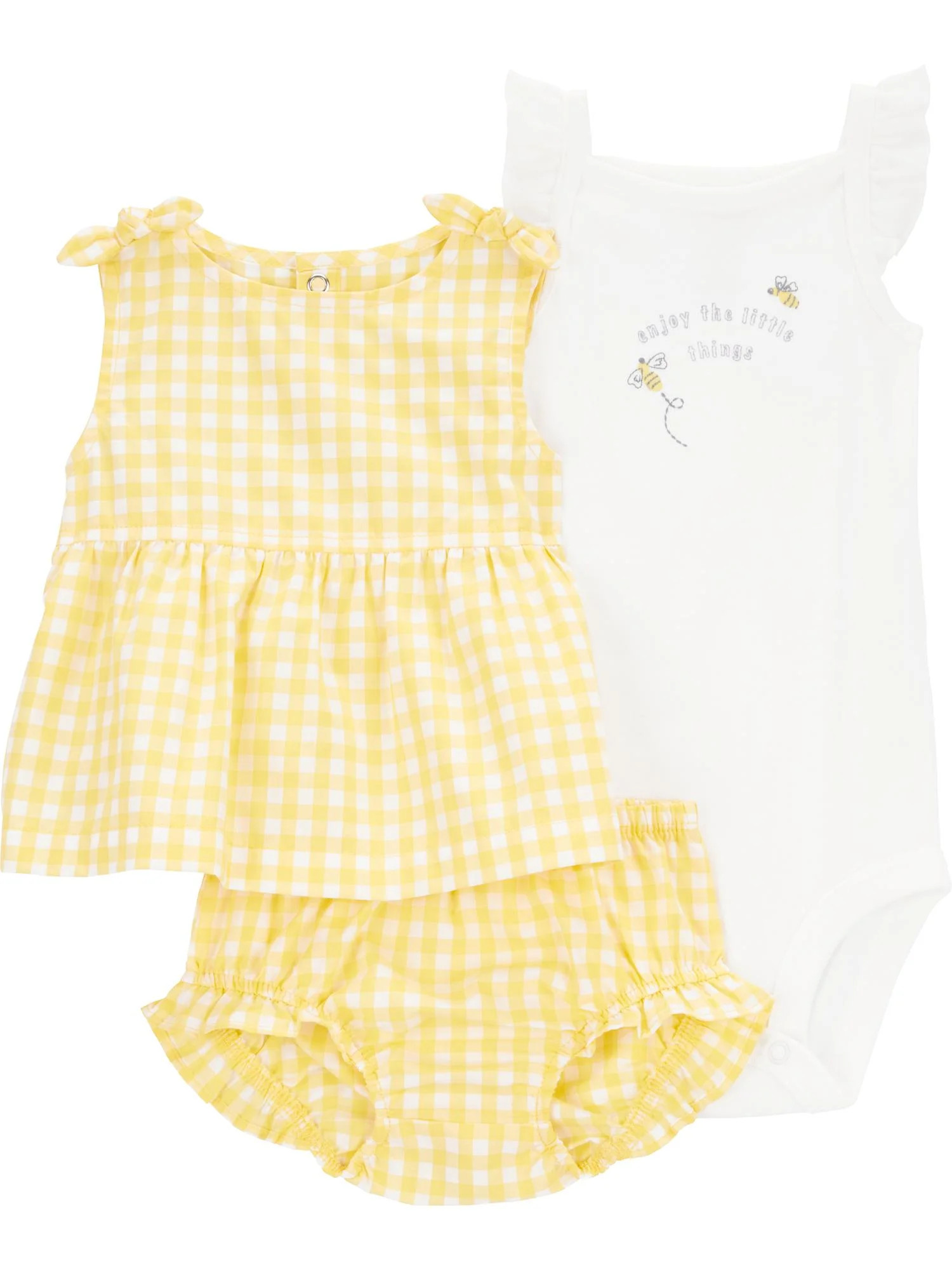 Carter's Child of Mine Baby Girl Outfit Set, 3-Piece, Sizes 0/3-24 Months | Walmart (US)