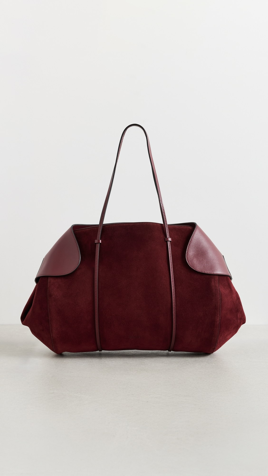 Berenices Suede Leather Shoulder Bag | Shopbop