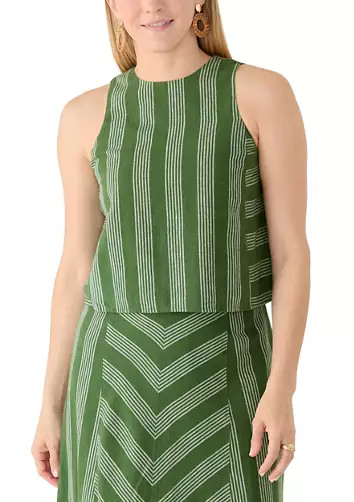 Women's Sleeveless Striped Top | Belk