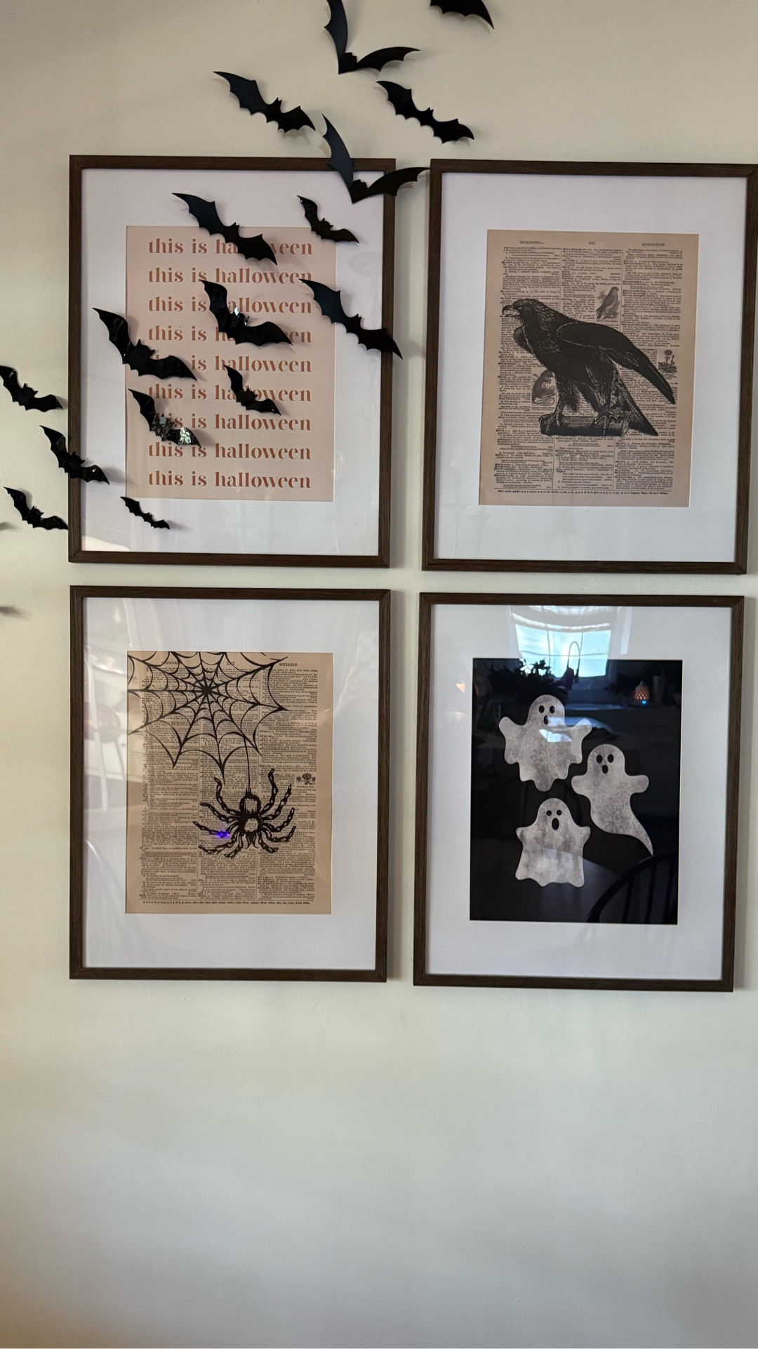 I never use the adhesive that comes with the bats….. I roll up a small piece of tape (sticky side out) and attach the bats - hold all season long and remove with zero damage 



#LTKSeasonal #LTKHome #LTKFindsUnder50