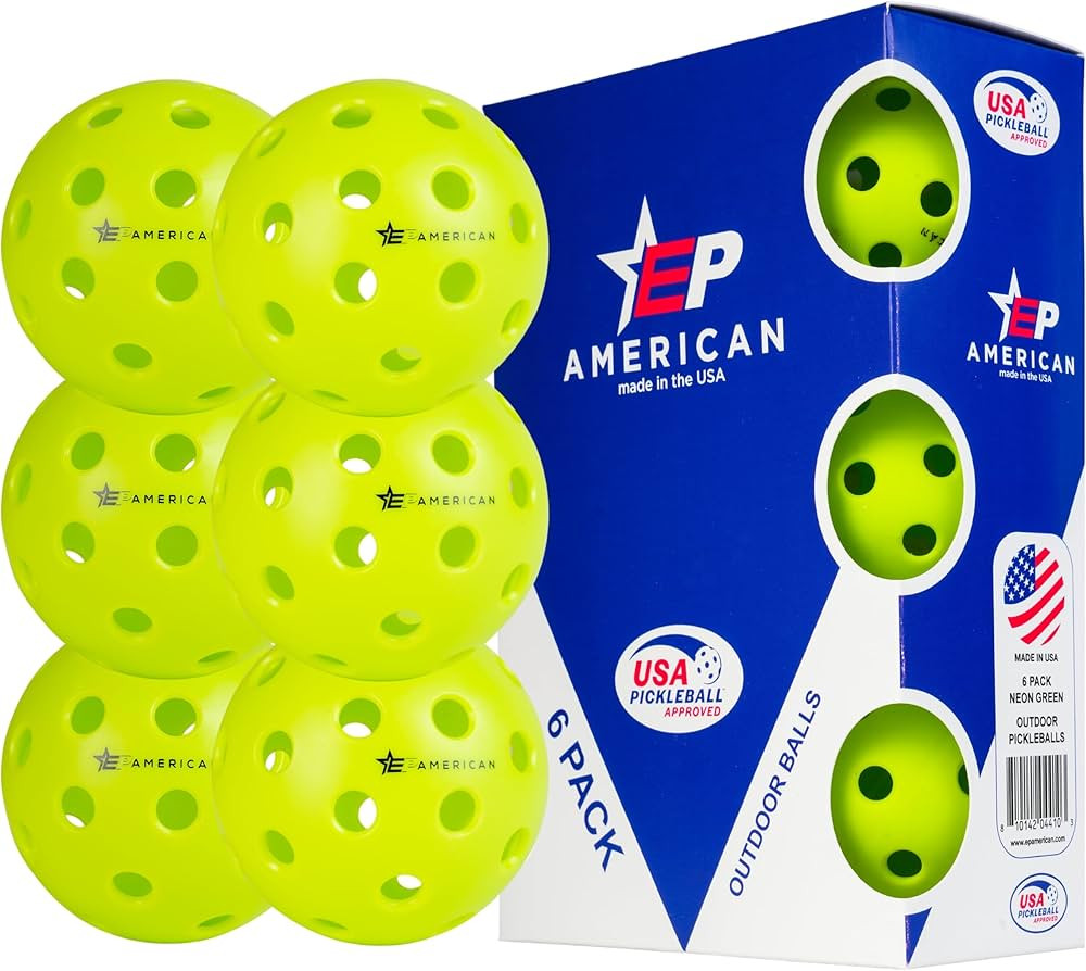 EP American Outdoor Pickleballs USAPA Approved | Made in USA with Durable Design | Tournament-Rea... | Amazon (US)