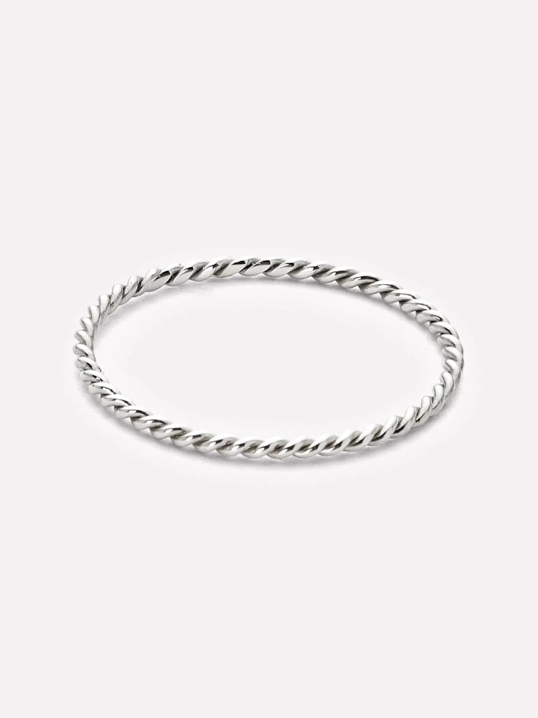 White Gold Twist Ring | Ana Luisa