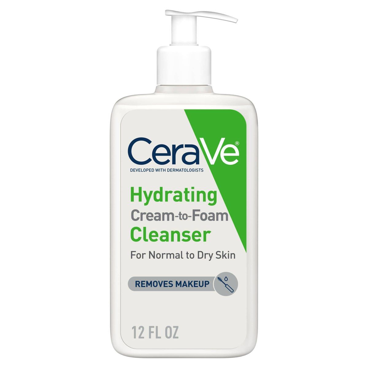 CeraVe Face Wash, Hydrating Cream-to-Foam Cleanser & Makeup Remover - 12oz | Target