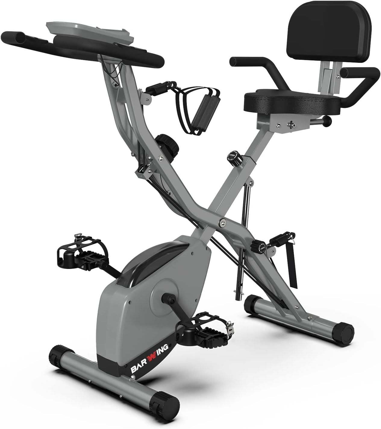 BARWING Stationary Exercise Bike for Home Workout | 4 IN 1 Foldable Indoor Cycling Spin Bike for ... | Amazon (US)