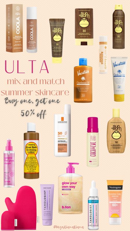 Ulta Mix and Match Summer Skincare! Buy one, get one 50% off! 💫☀️








Ulta, Ulta Finds, Fashion, Fashion Finds, Skincare, Summer, Sunscreen, SPF

#LTKSwim #LTKSaleAlert #LTKItBag