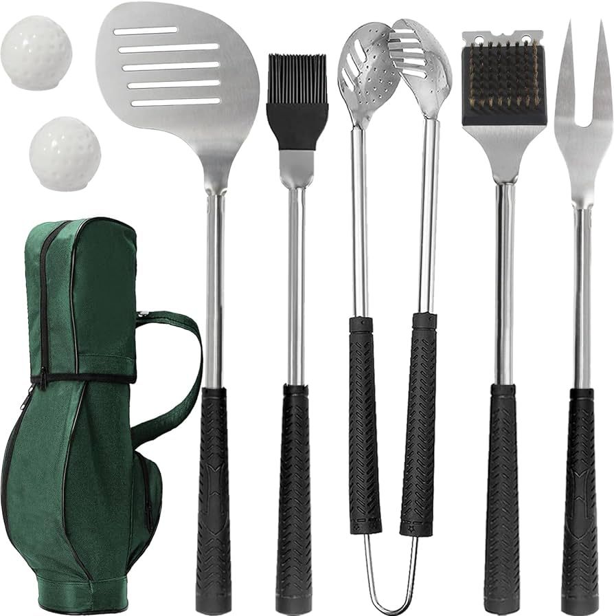 Jishi 8pcs Golf BBQ Grill Accessories Grilling Gifts for Men Golfers Stocking Stuffers for Men, D... | Amazon (US)