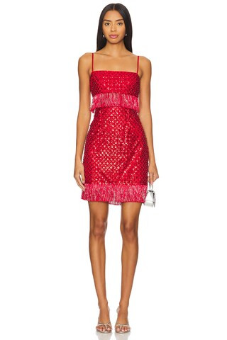 SAYLOR Caitriona Dress in Ruby from Revolve.com | Revolve Clothing (Global)