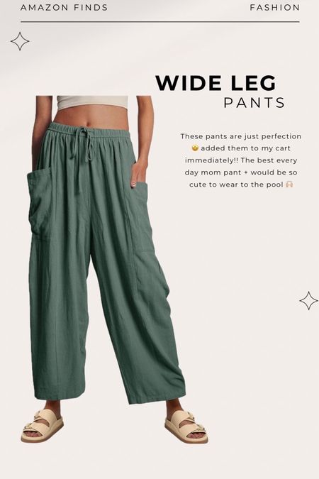 These pants are perfection!! 😍 added them to my cart immediately! The best every day mom pant + would be so cute to wear to the pool!

#LTKstyletip #LTKswim #LTKfindsunder50
