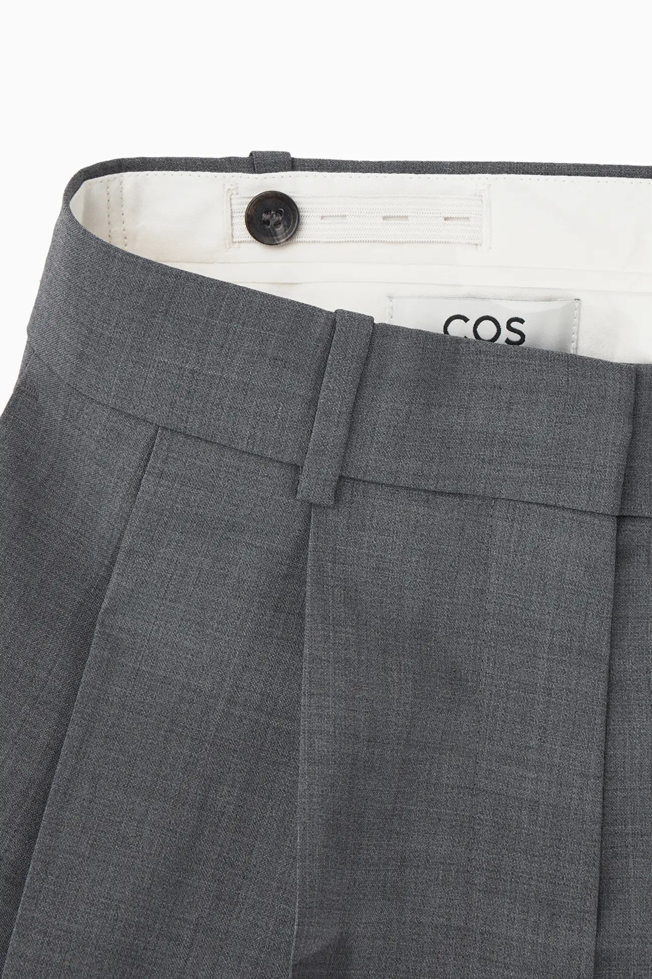 RELAXED TAILORED WOOL WIDE-LEG TROUSERS | COS (EU)