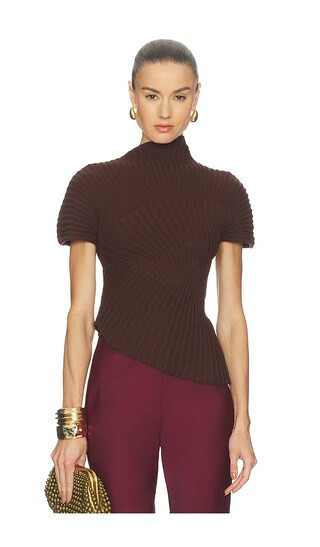 Cult Gaia Annemie Top in Brown. - size M | Revolve Clothing (Global)