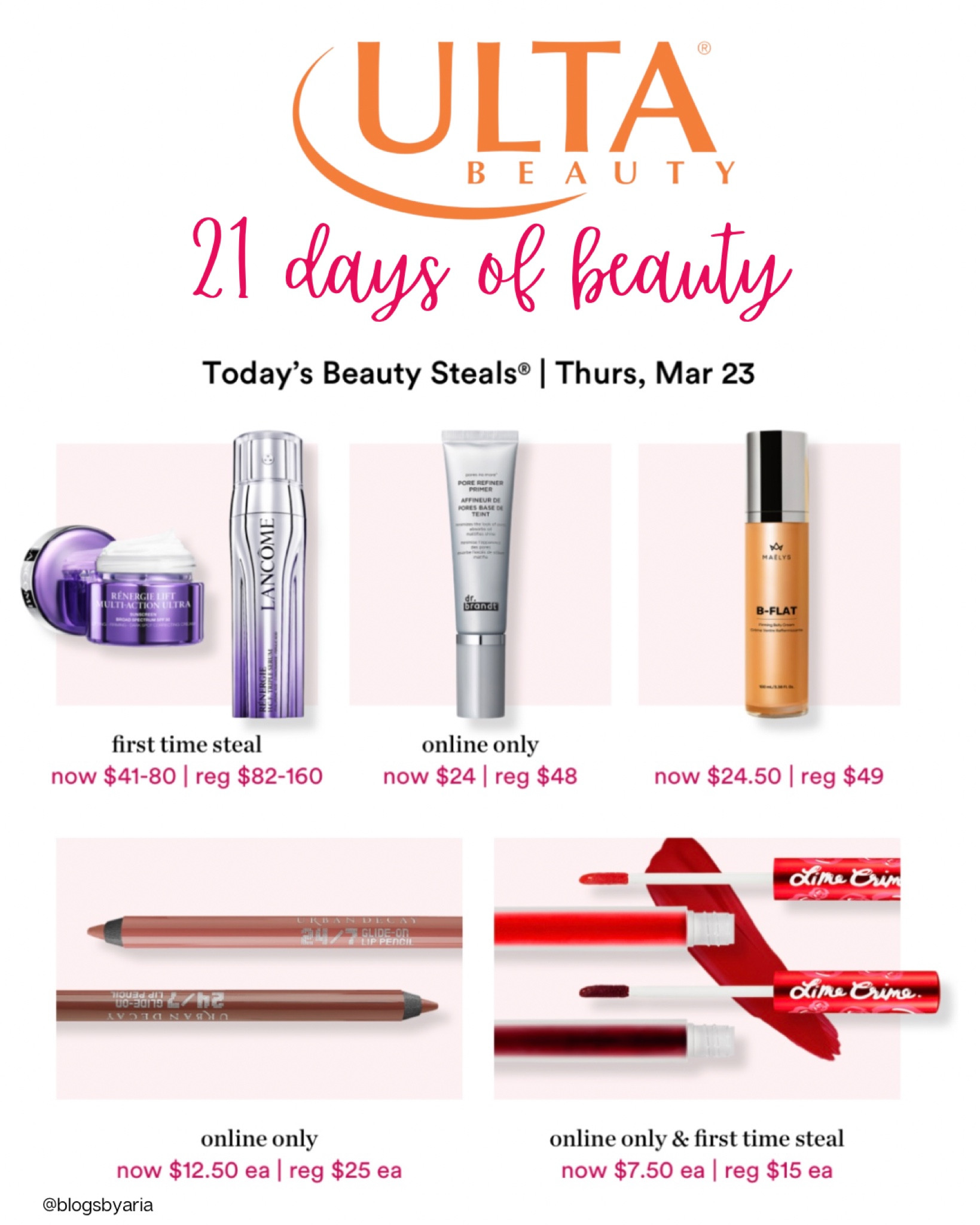 Todays Ulta 21 days of beauty steals!! 

#LTKbeauty #LTKsalealert #LTKFind