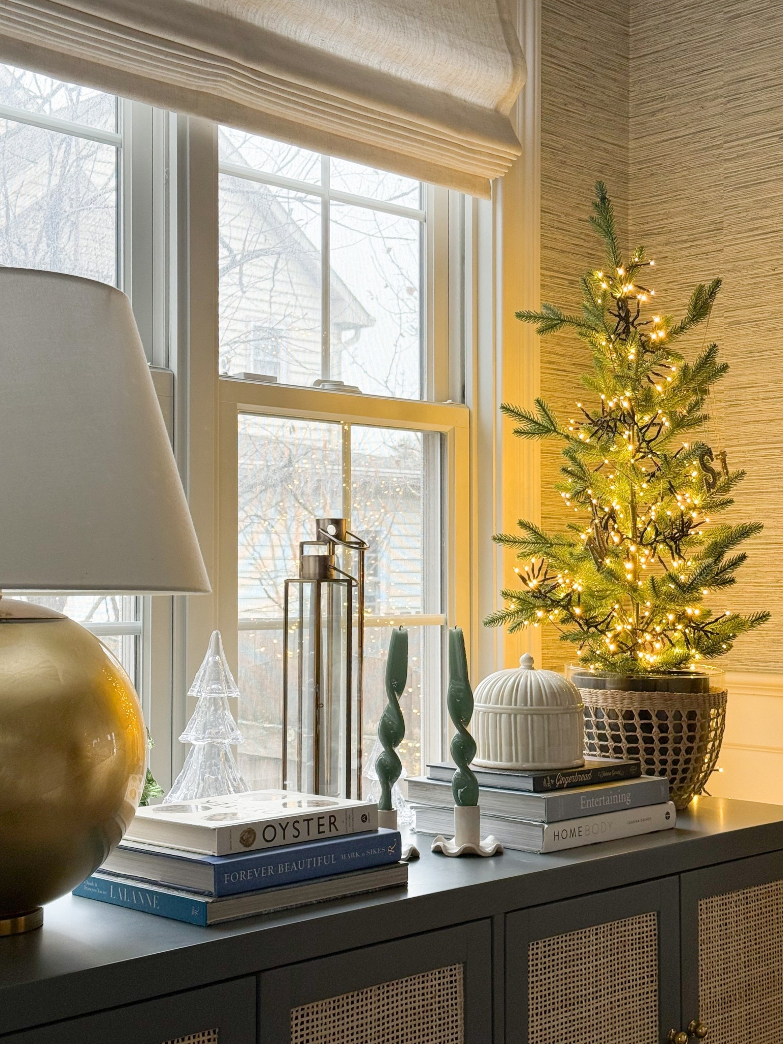 Snow day dining room view ✨ Planning to keep these holiday decorations up a bit longer! 

#LTKSaleAlert #LTKHome #LTKHoliday