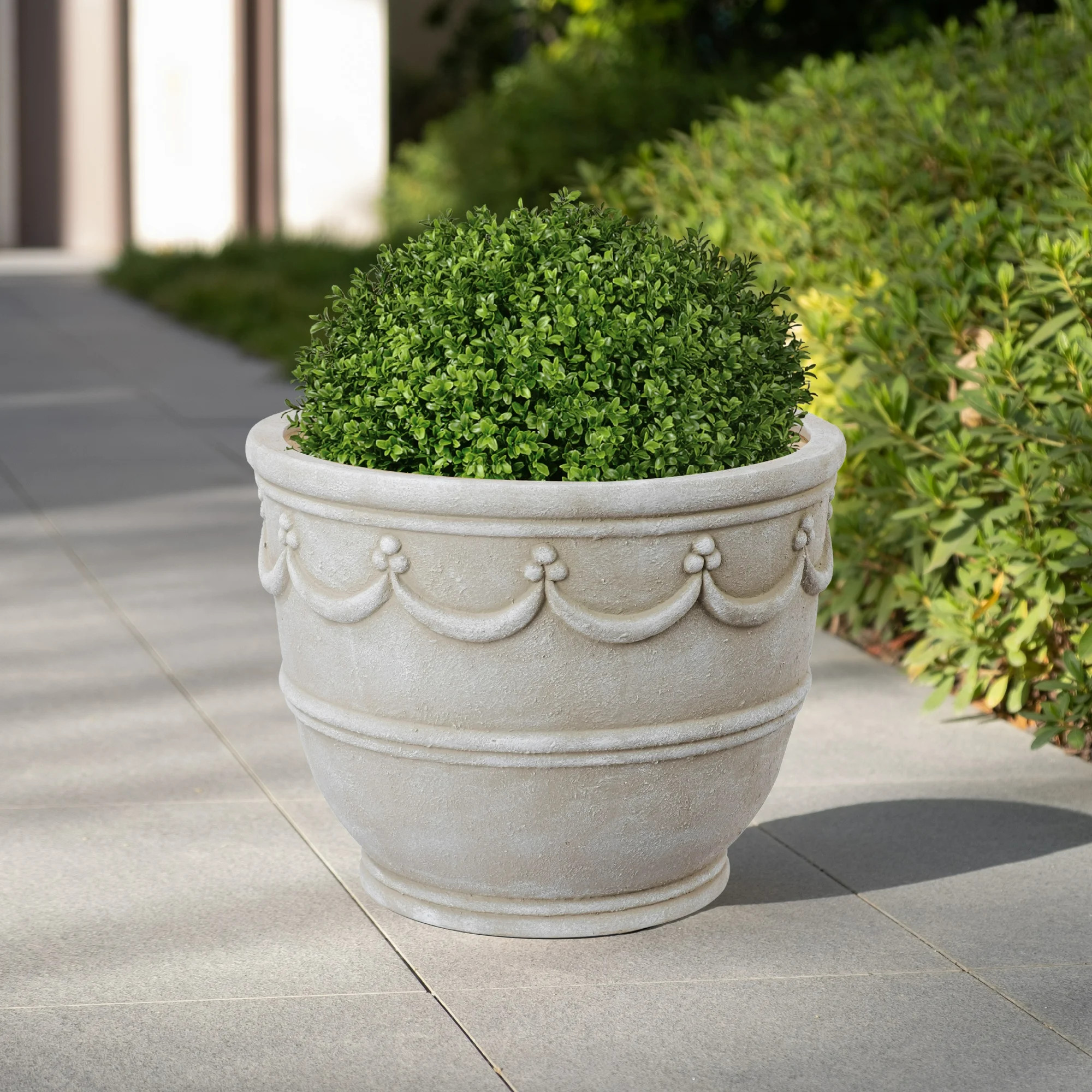 My Texas House 16" Retro Planter, Cream | Walmart (US)