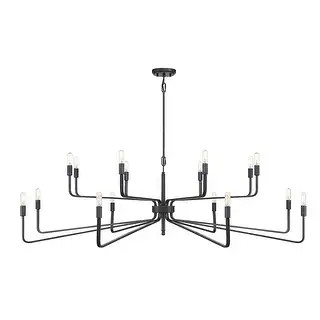 Savoy House Salem 16-Light Chandelier in Forged Iron - Overstock - 35382808 | Bed Bath & Beyond