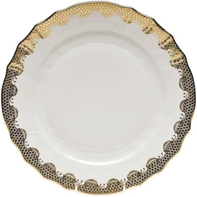 Herend Fish Scale Gold Porcelain Dinner Plate | Amazon (US)