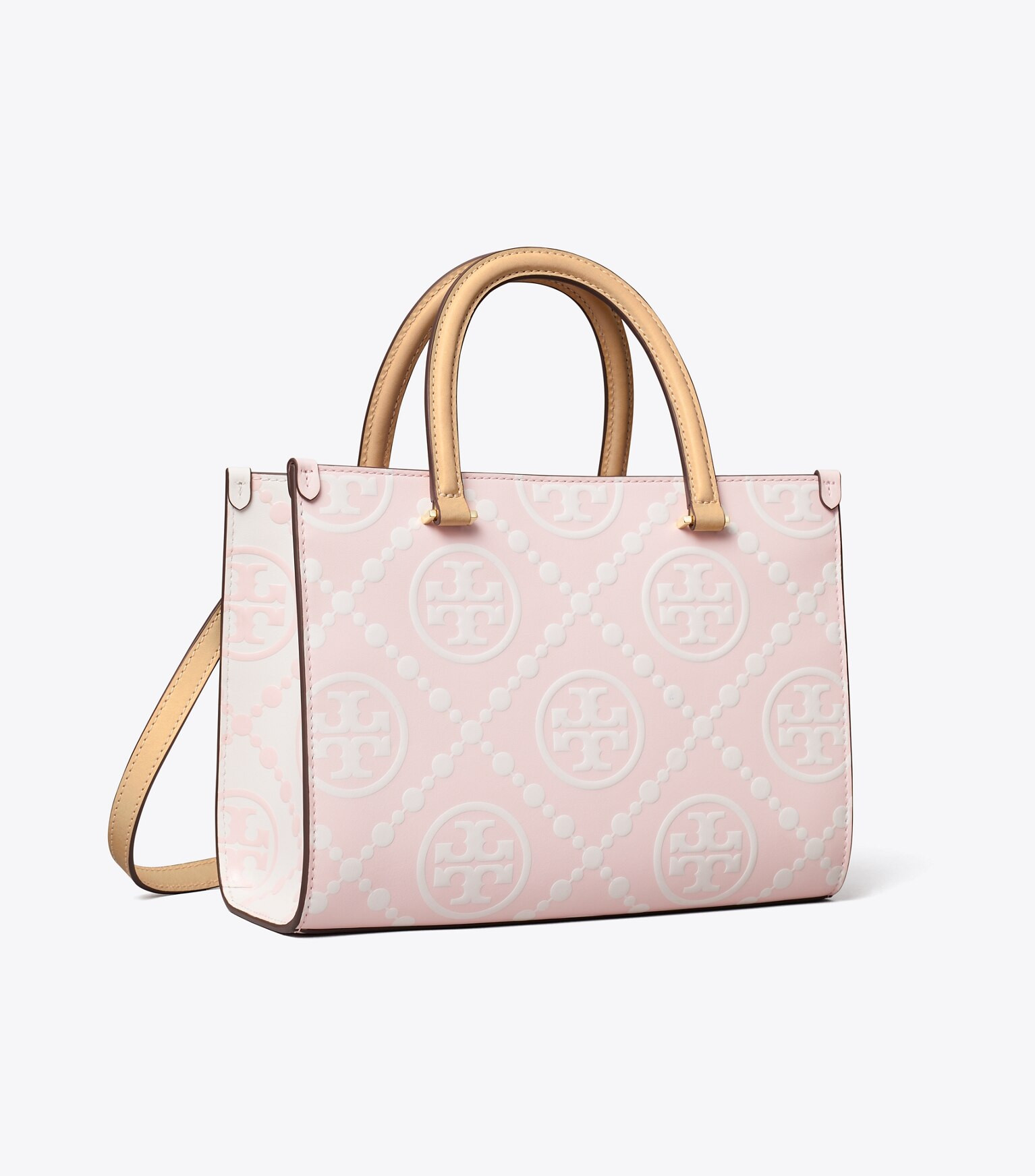 T Monogram Contrast Embossed Top-Handle Tote: Women's Designer Tote Bags | Tory Burch | Tory Burch (US)