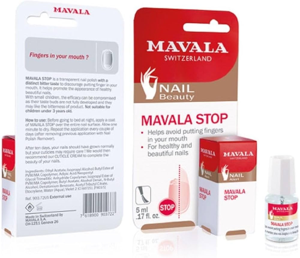 Mavala Stop Deterrent Nail Polish Treatment | Nail Care to Help Stop Putting Fingers In Your Mout... | Amazon (US)