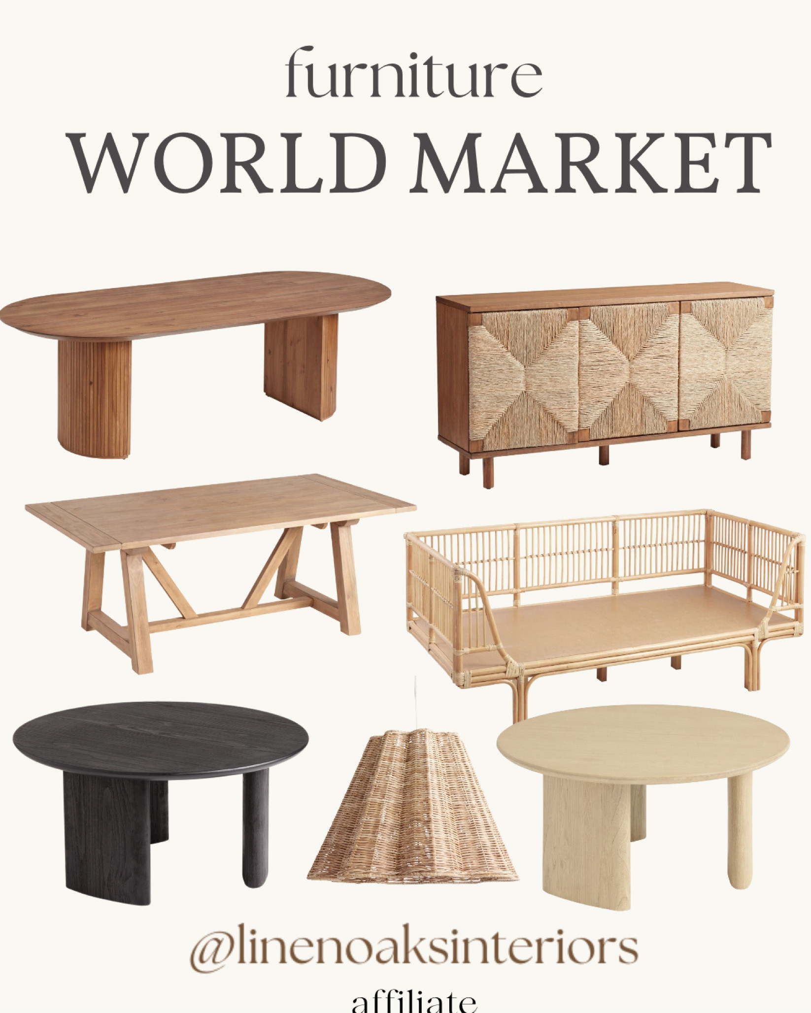 World market furniture favorites! 
High quality furniture
Dining table- coffee table-
Sofas- pendant light- coffee table- sideboards  console tables
Day bed
Furniture 

#LTKSaleAlert #LTKStyleTip #LTKHome