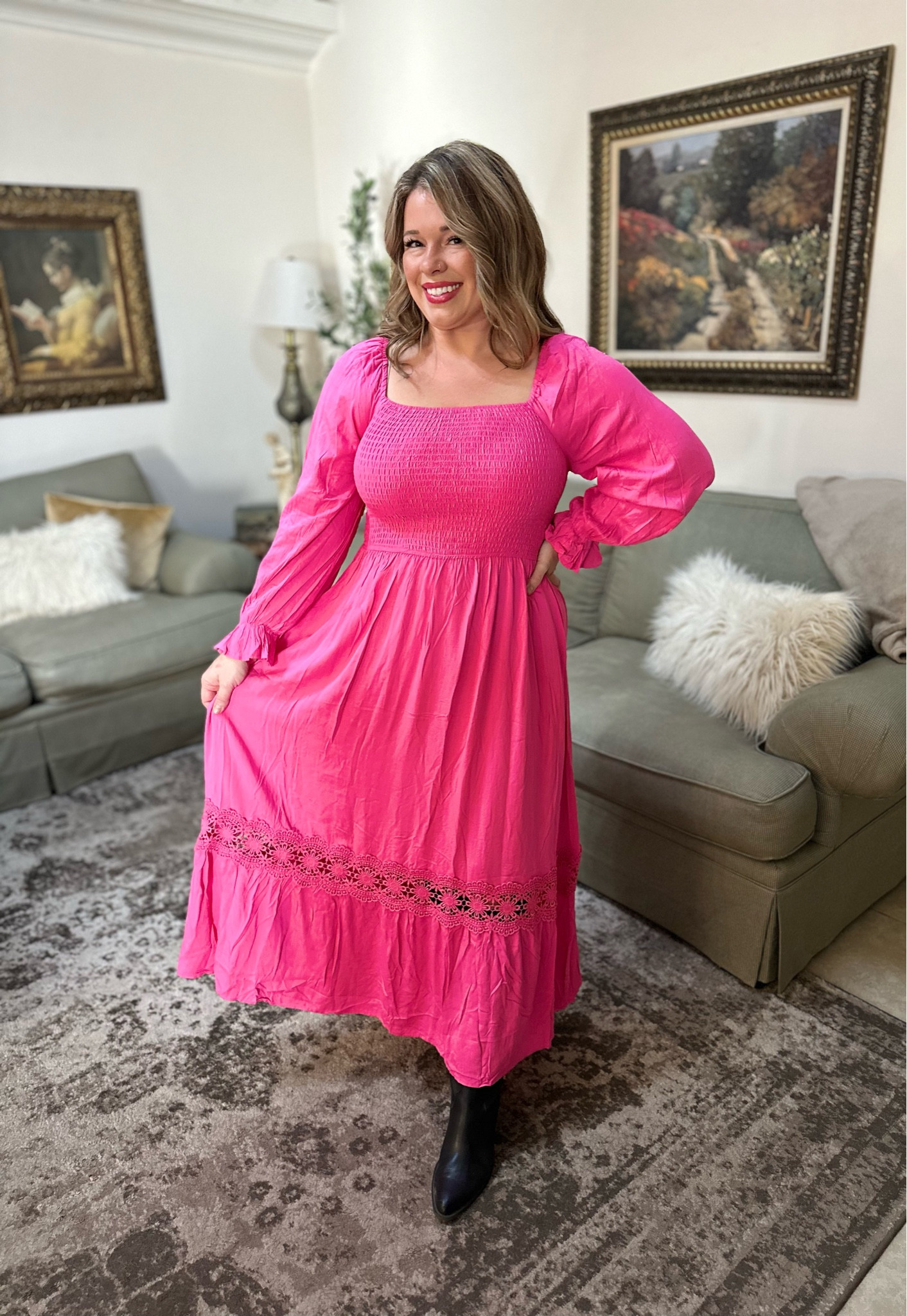 Valentine’s Day dress perfect for a Galentines outting or a date night with your significant.

Valentines outfit
Valentines dress
Pink dress
Date night
Wedding guest dress 
Barbie dresss


#LTKSeasonal #LTKmidsize #LTKstyletip