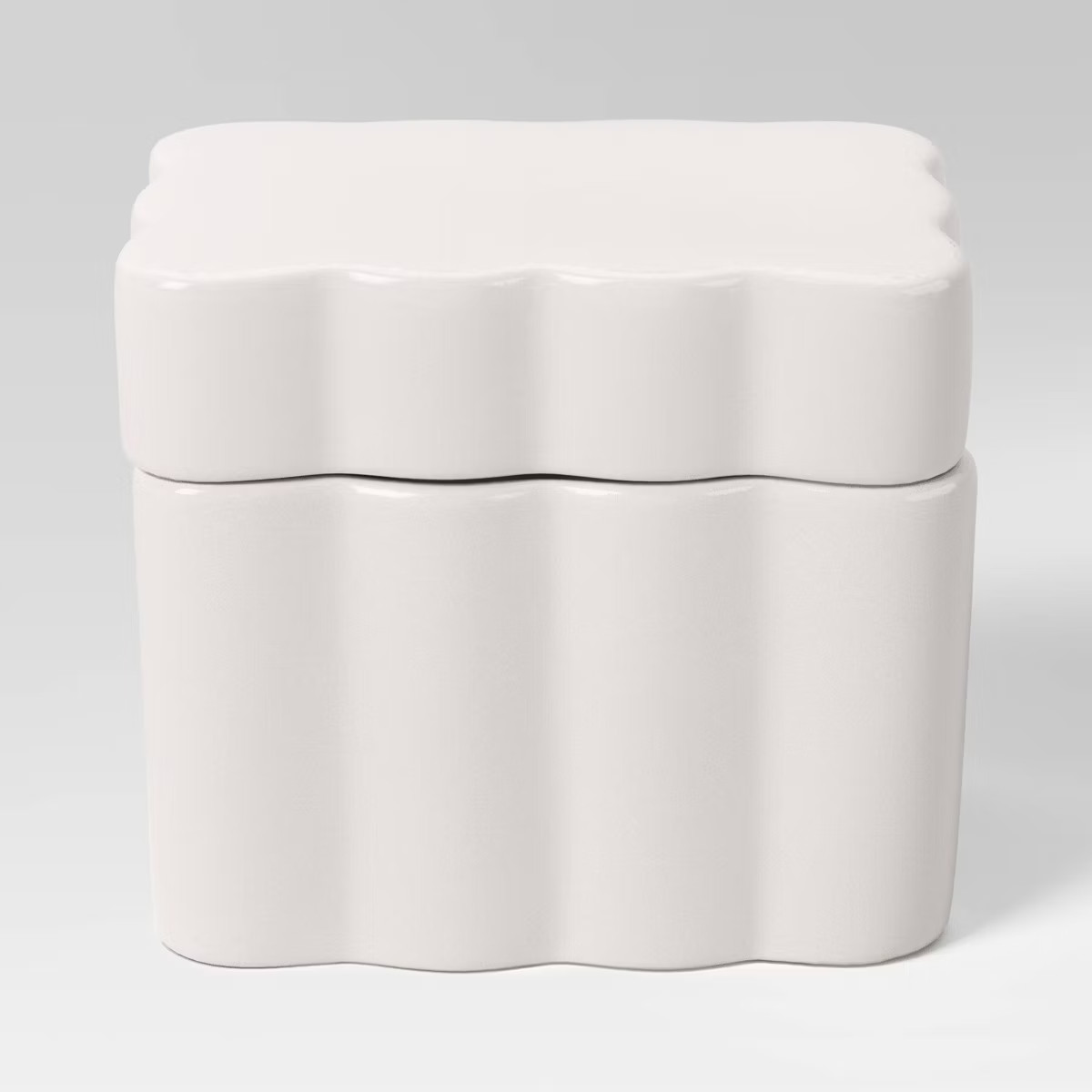 Scalloped Lidded Box White - Room Essentials™ | Target