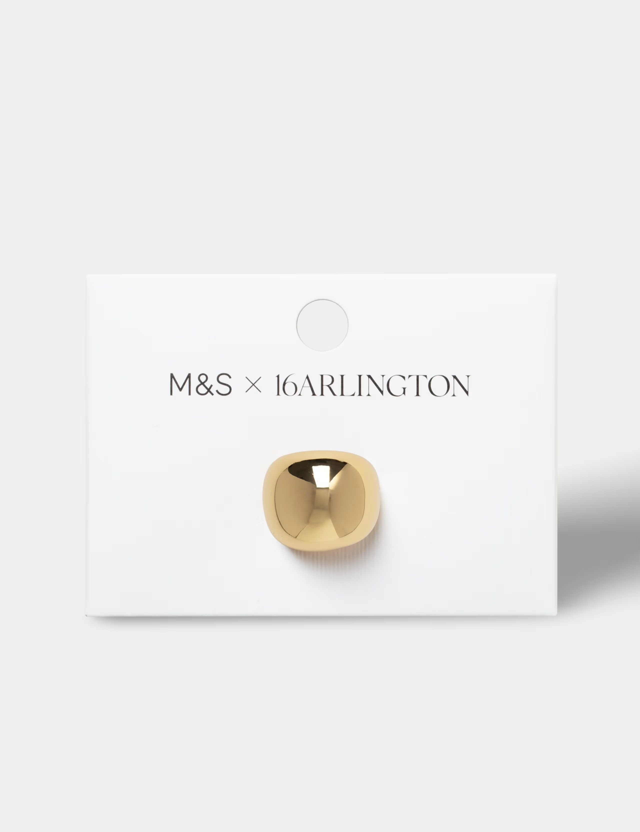 18ct Real Gold Plated Smooth Dome Ring | Marks & Spencer (UK)