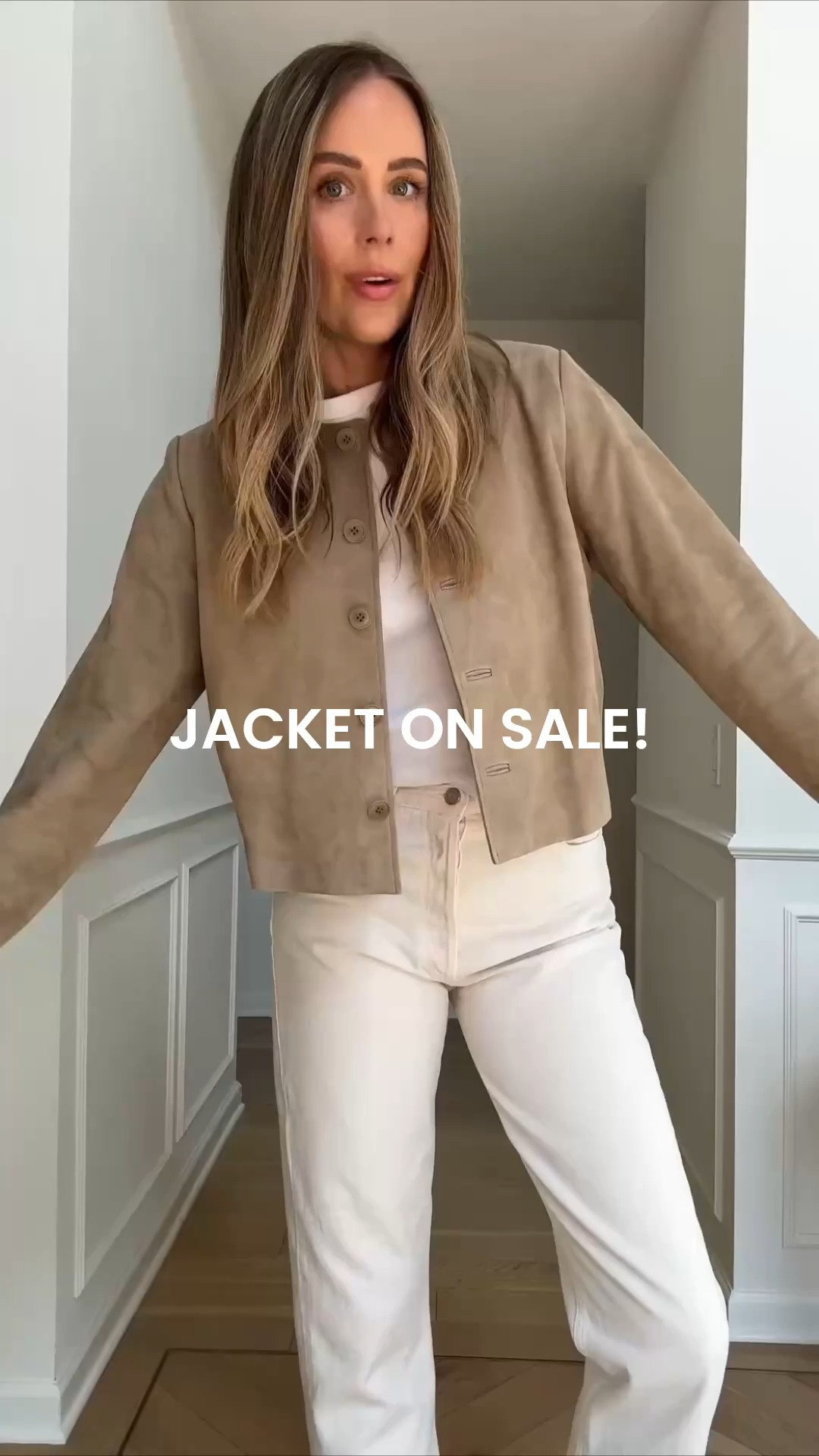 Fashion Jackson, jacket on sale (true to size) white jeans, white tee

#LTKOver40 #LTKSaleAlert #LTKootd