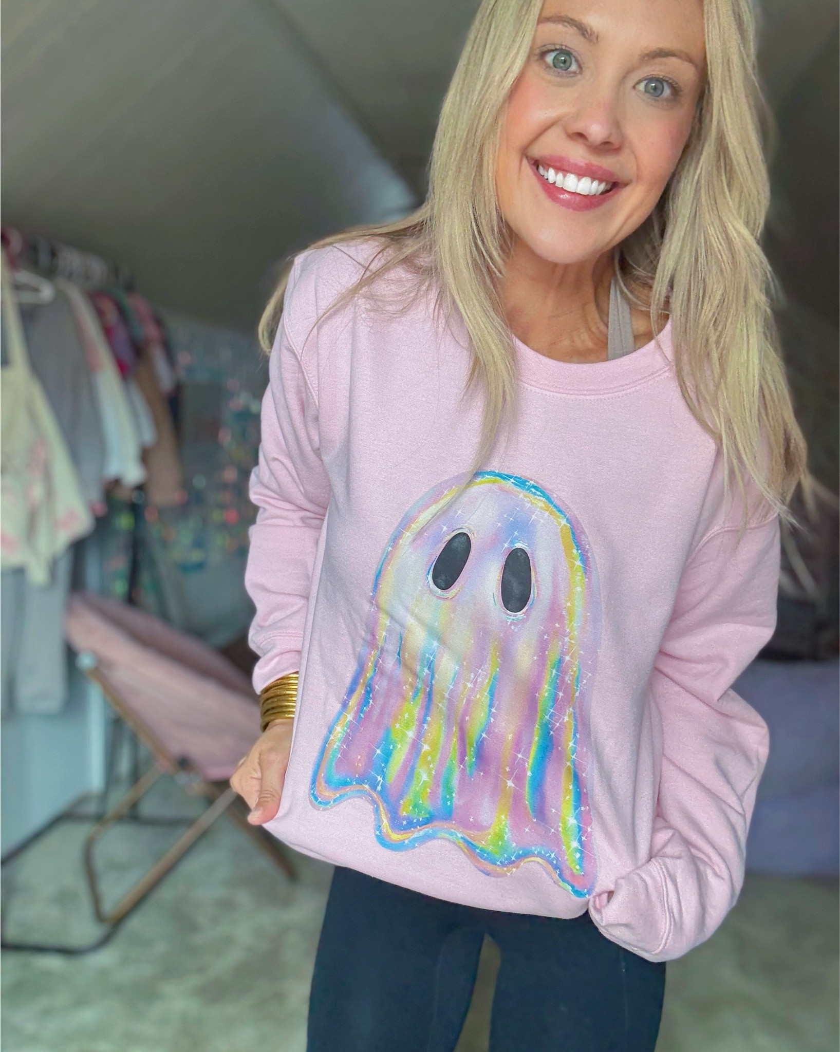 👻 BOO-tiful & cozy 👻
This ghost sweatshirt is everything — soft, comfy, and just the right amount of spooky sparkle ✨
Pair it with leggings or jeans for your go-to fall outfit that’s equal parts cute and cozy.

💗 Tap to shop this Halloween fave + more cozy fall finds ↓
#LTKFall #LTKStyle #LTKFinds #LTKUnder50 #LTKSeasonalStyle #LTKHoliday #AmazonFashion #FallStyleInspo #HalloweenStyle #SpookySeason #CozyOutfit #LTKCozyVibes #FallFavorites #LTKComfyChic #MomStyle #LTKCasual #LTKAmazonFinds #LTKShopTheLook #GraphicSweatshirt #LTKTrendy
