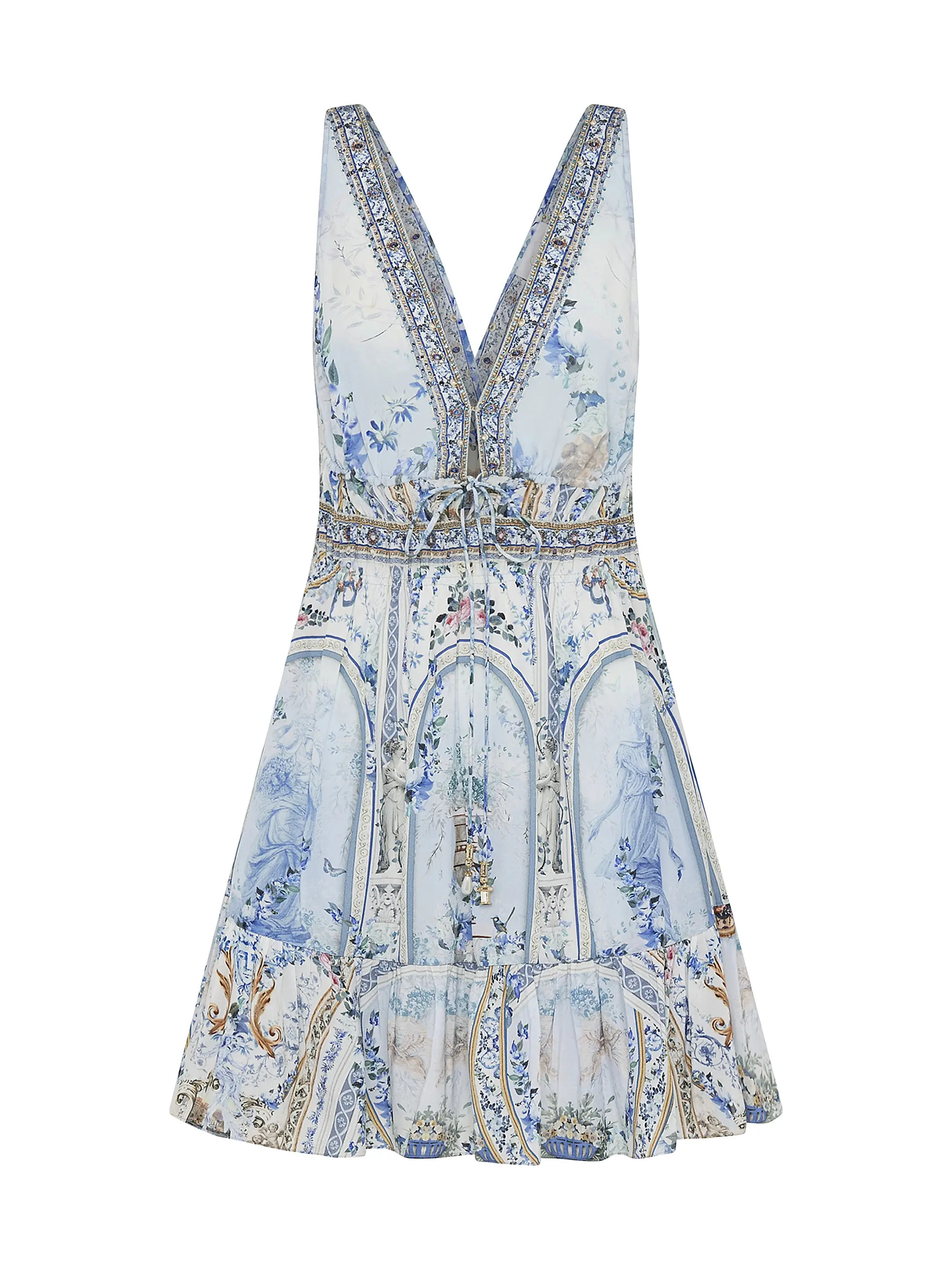 Beaded Silk Minidress | Saks Fifth Avenue