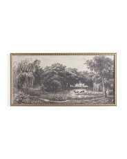 40x20 Deer Scene Framed Wall Art | TJ Maxx