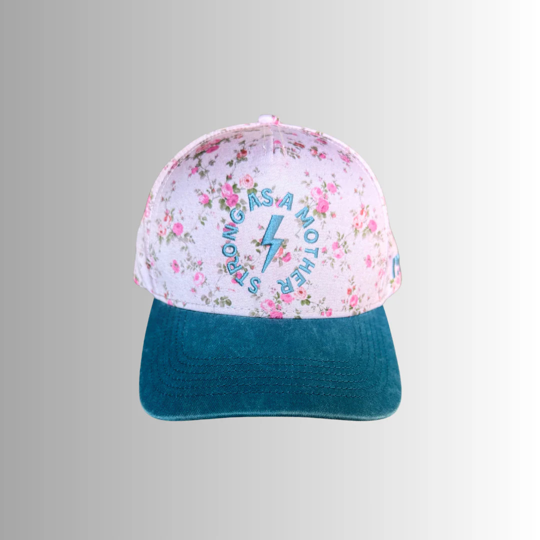 Strong as a mother® Canvas Hat - Floral | Mother Hats